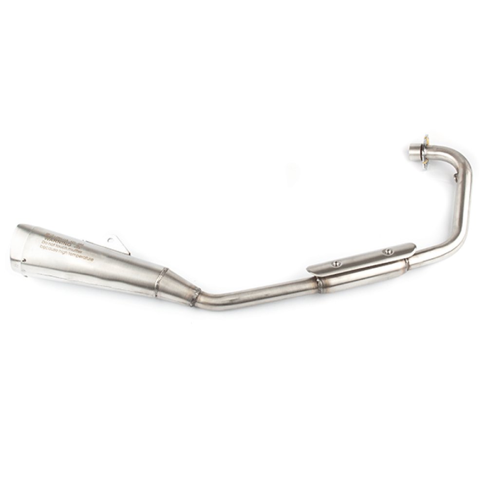 125cc Motorcycle Black Exhaust System for LJ125-9A, LJ125-9A-GT, SCMB125