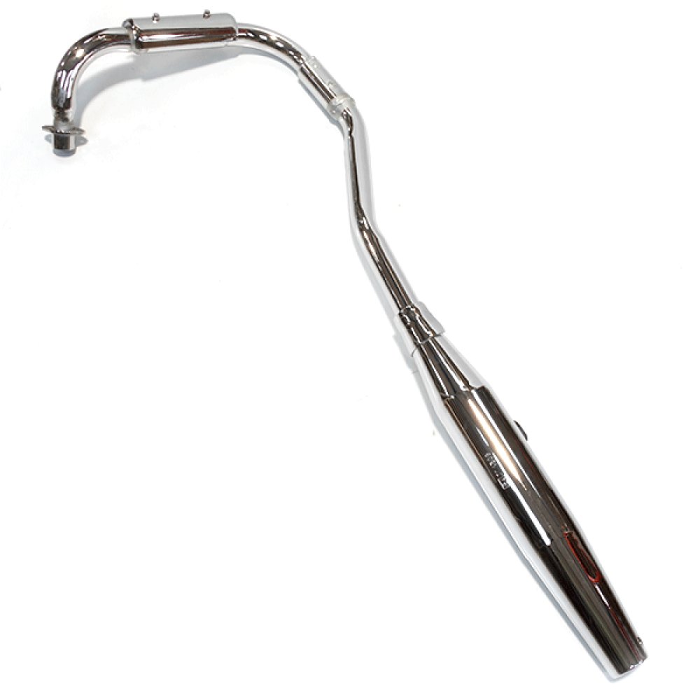 125cc Motorcycle Right Chrome Exhaust System EURO 3 >07/10 for XF125L-4B, DB125L-4B