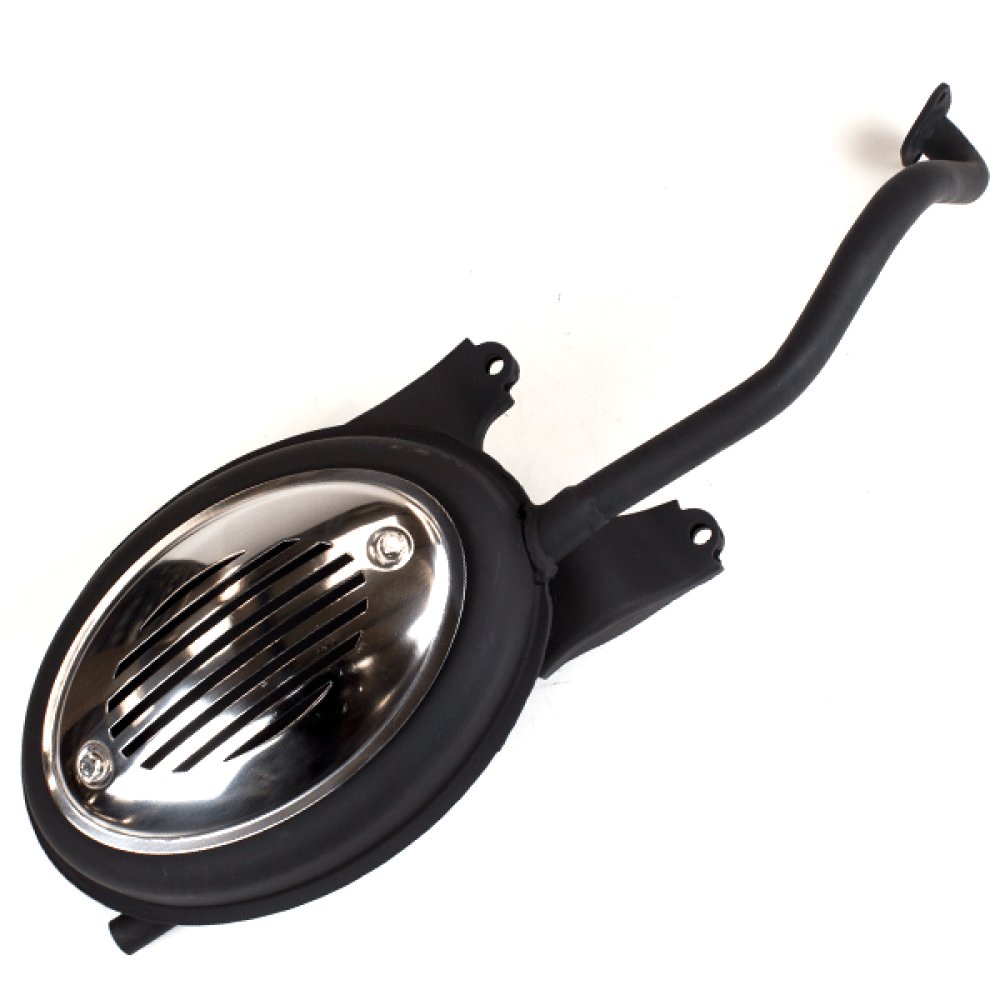 125cc Scooter Black Exhaust System for WY125T-41, FT125T-27, ZN125T-27
