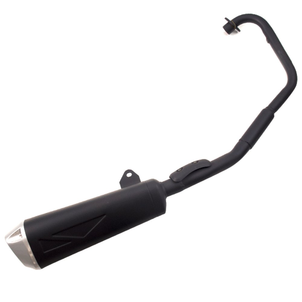 125cc Motorcycle Black Exhaust System EURO 4