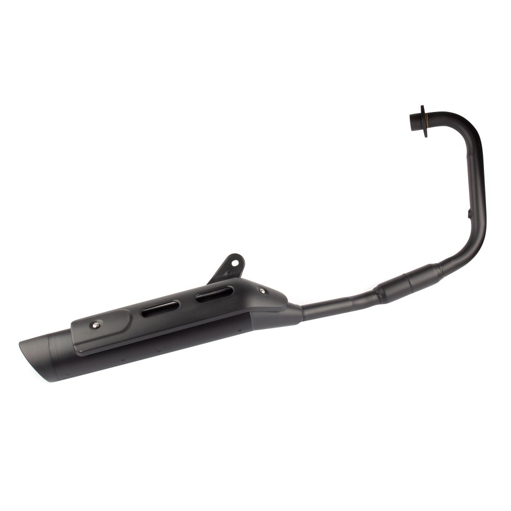 125cc Motorcycle Black Exhaust System for ZS125-79-E4, ZS125-79-E5