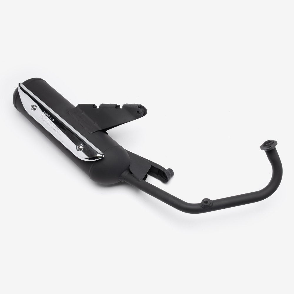 125cc Scooter Black Exhaust System for LJ125T-9M-E5, LJ125T-X-E5