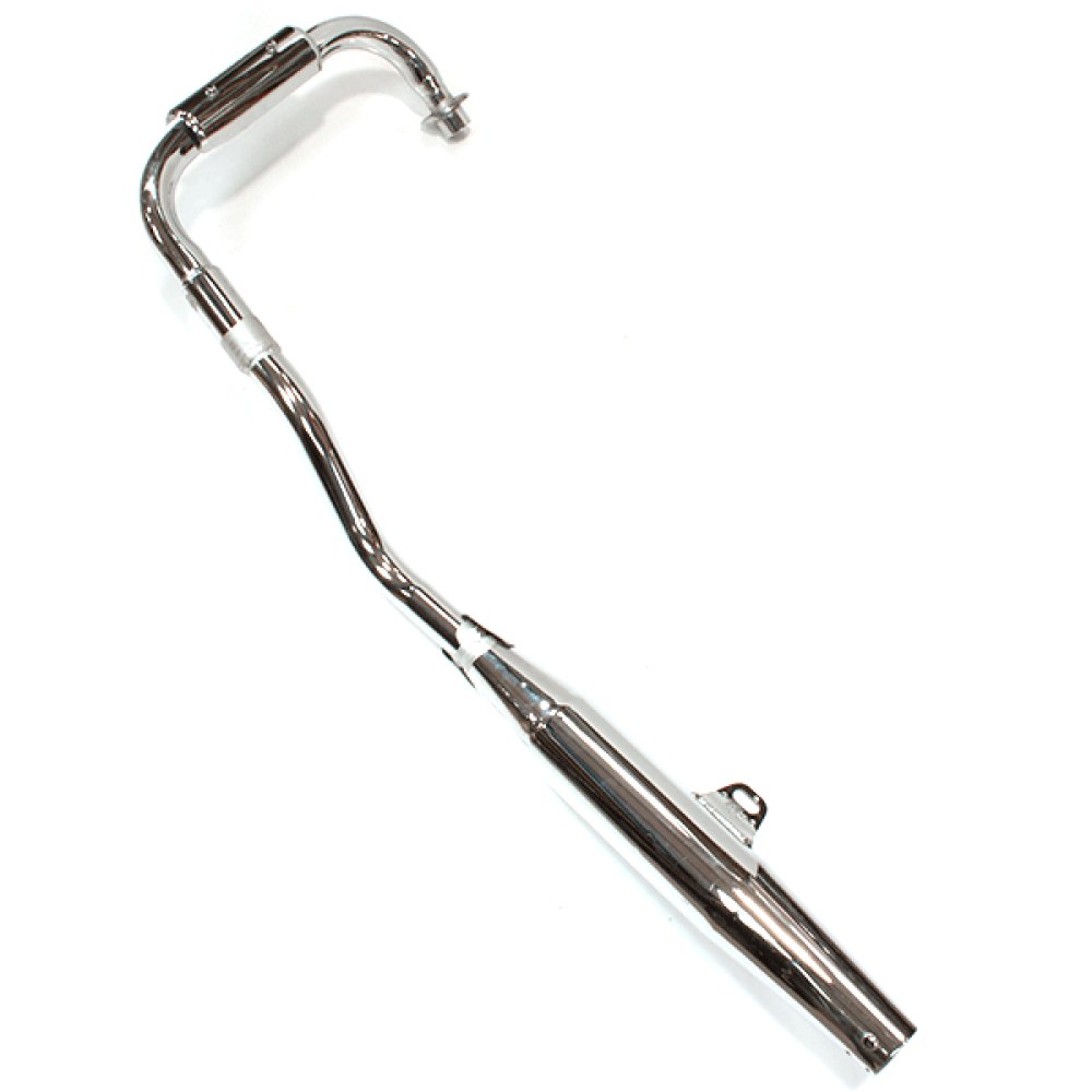 125cc Motorcycle Left Chrome Exhaust System EURO 3 <07/10 for XF125L-4B, DB125L-4B
