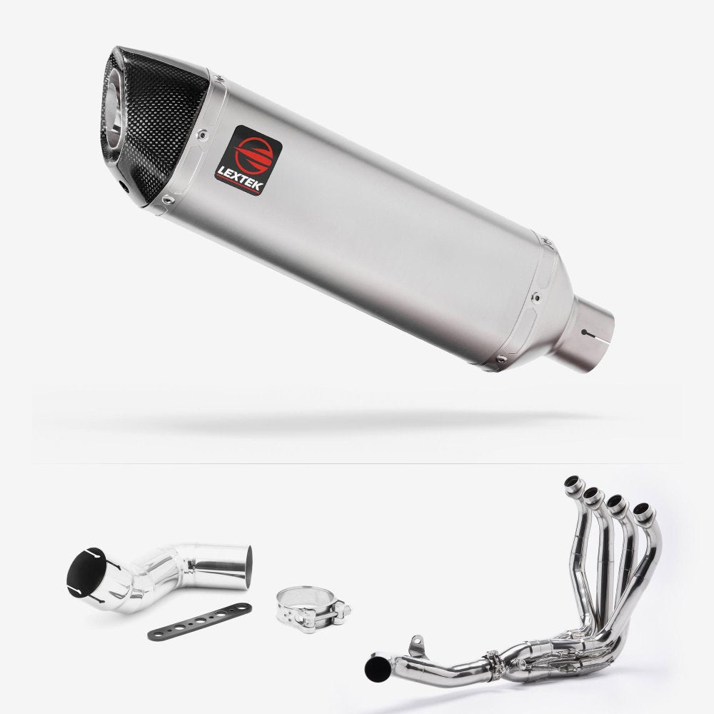 Lextek Stainless Steel VP1 Matt Exhaust System 300mm for Kawasaki Ninja 1000SX (20- )