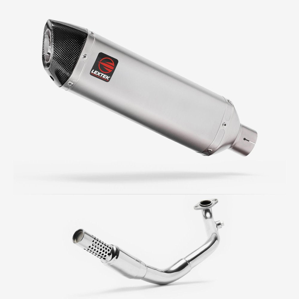 Lextek Stainless Steel VP1 Matt Exhaust System 300mm for Lexmoto Enigma 125