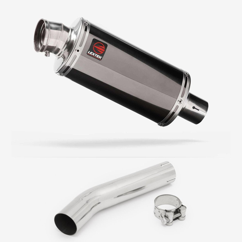 Lextek OP16 Dark Tint Stainless Exhaust 250mm with Link Pipe for Honda CB1300 (03-14)